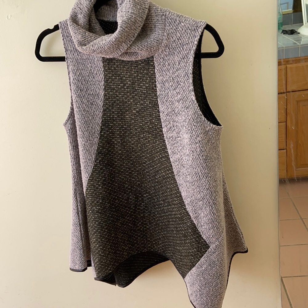 THML asymmetrical wool top.